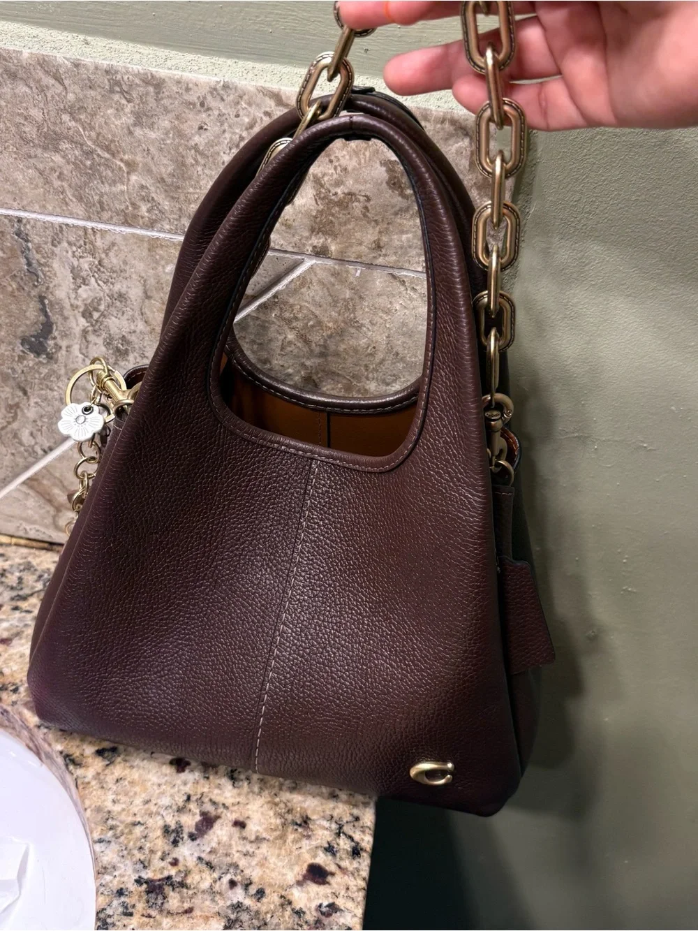 Coach pebbled leather